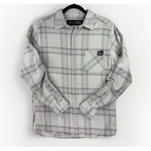 Fintech Woodsman Midweight Flannel Mens Medium Plaid Long Sleeve Outdoor Shirt